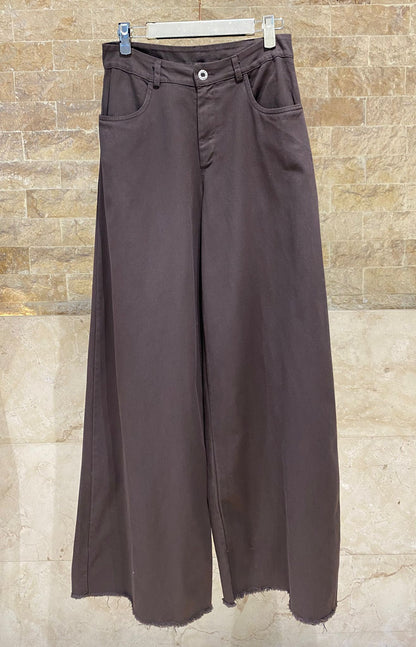 BCG0280-5 Wide Leg Pants - Brown Loft