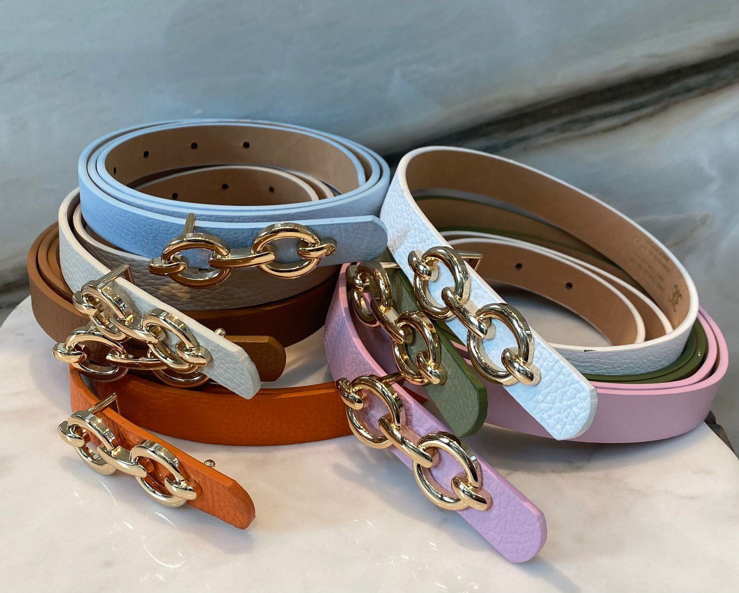 Skinny Leather Belt BK0103
