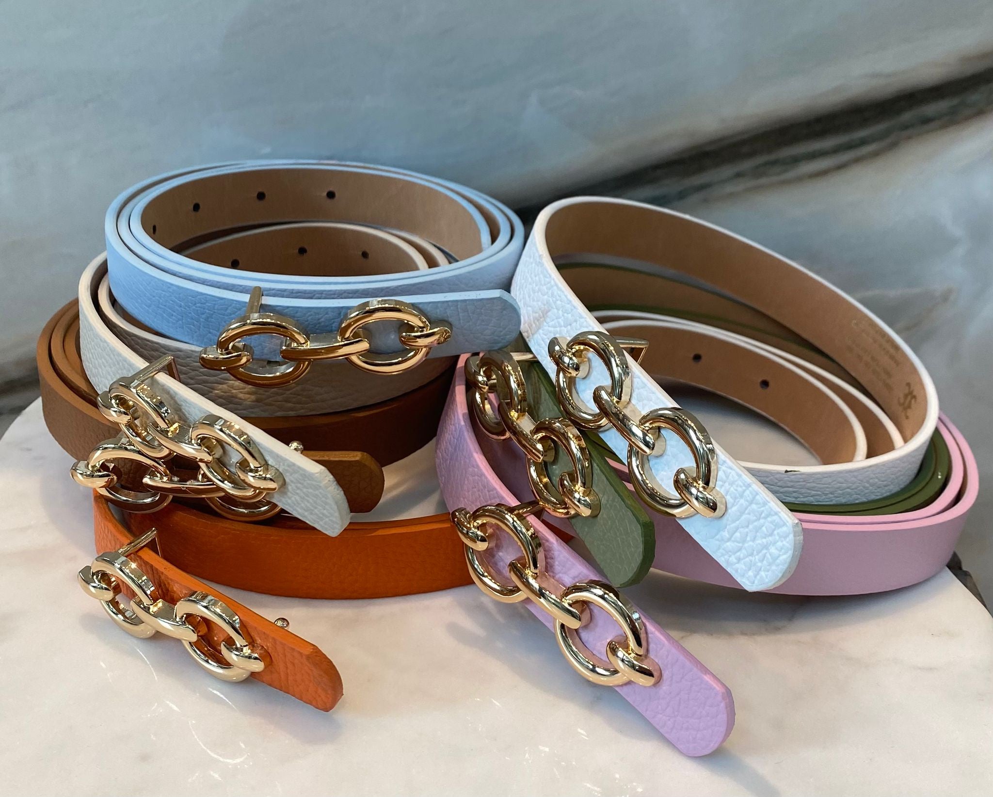 Skinny Leather Belt BK0103
