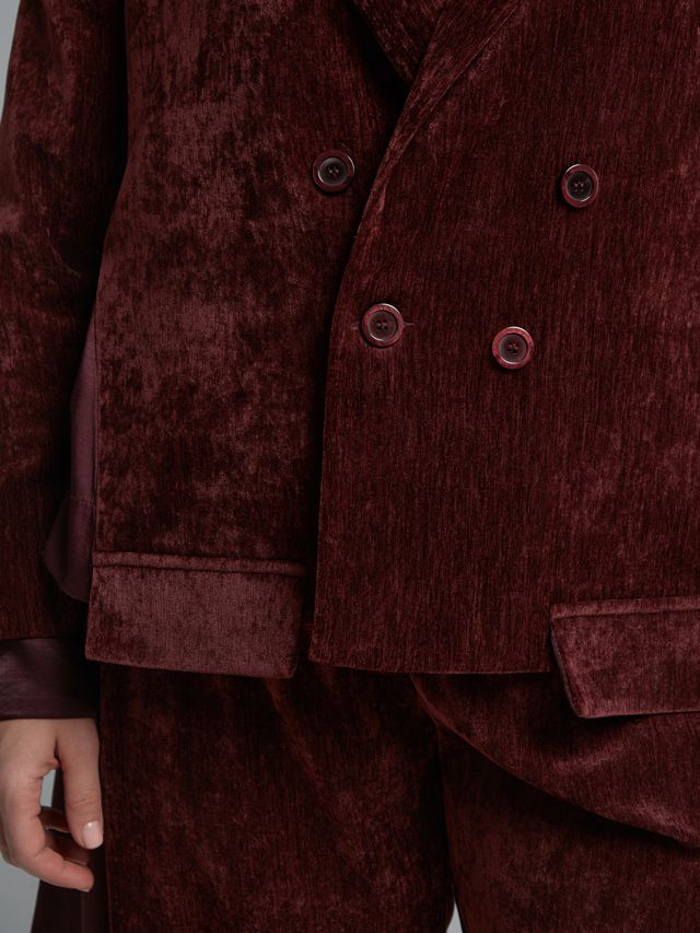 Velvet Blazer &amp; Wide-Leg Pants Set 8601.4012/2025