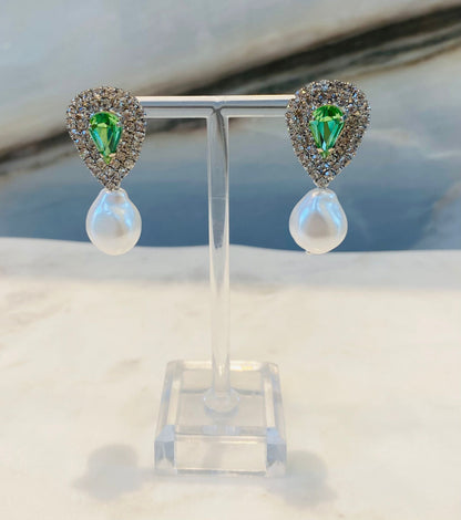 Bambola Light Green Earrings