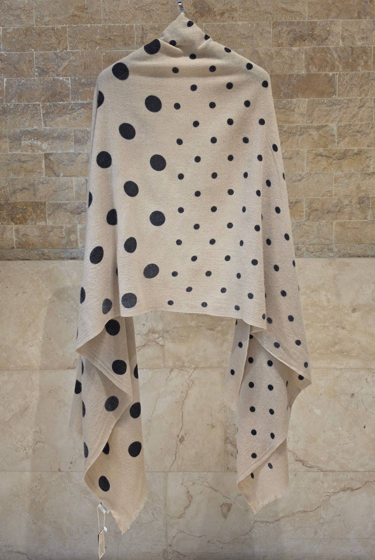 C211047 Big Small Dot Pattern Scarf