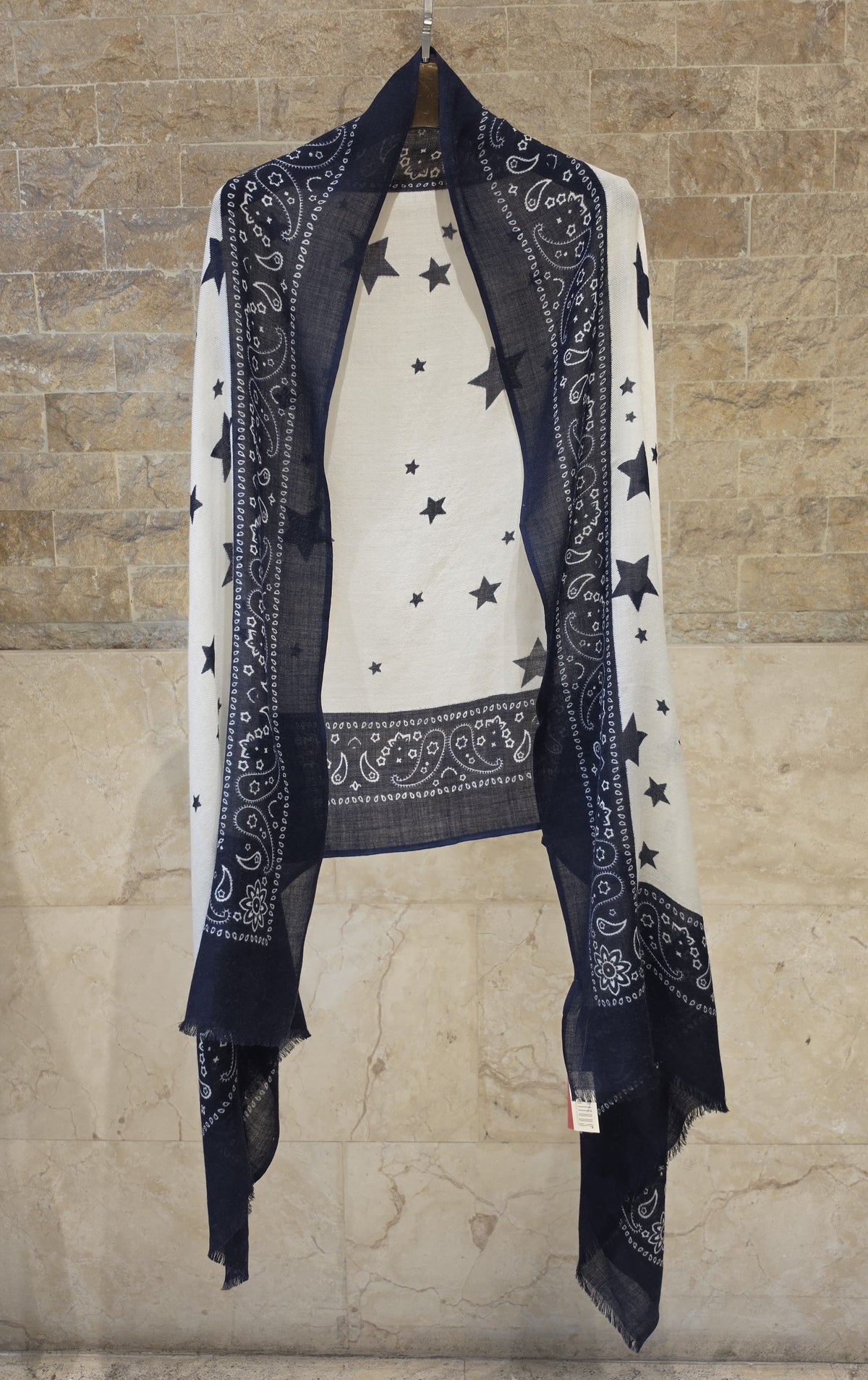 C23456 Star Bandana Paisley Scarf