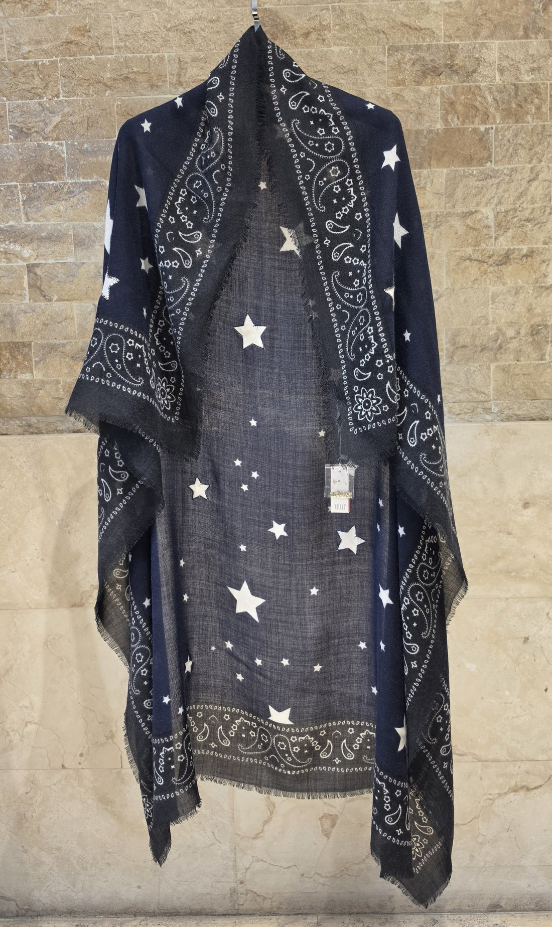 C24494 Square Star Bandana Scarf