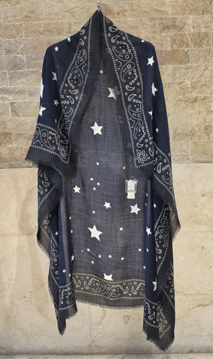 C24494 Square Star Bandana Scarf
