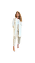 Knitted Feather Long Coat - 4SB/TD5/G751