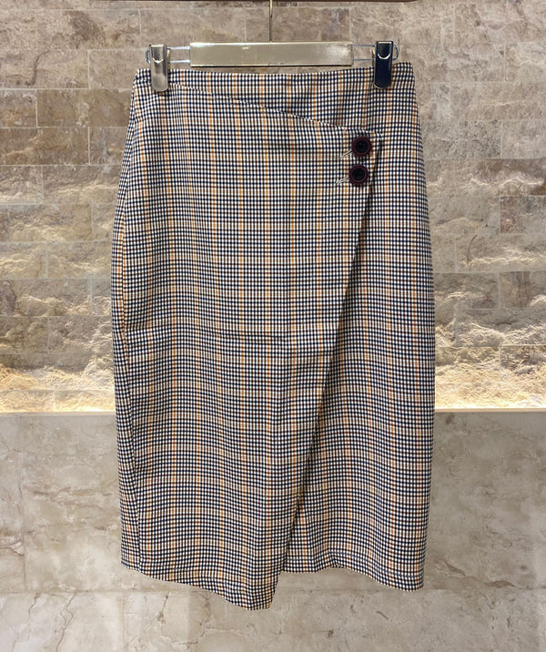 COAIS2014 (Plaid Midi Skirt) تنورة ميدي منقوشة