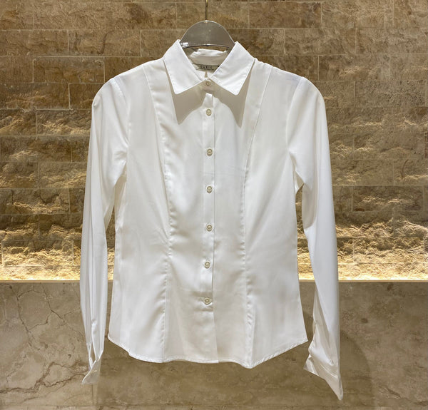 COB0B4009 (Buttoned Collared Slim Fit Cut Shirt) أزرار بياقة سليم صالح قطع قميص