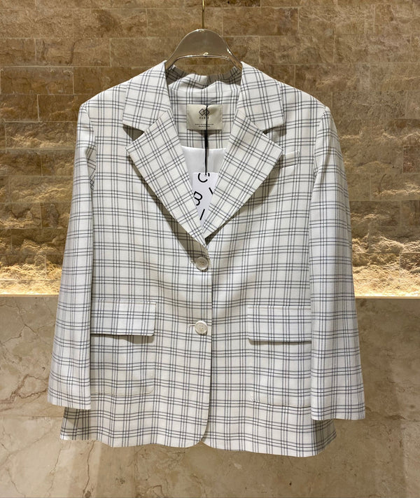 COBBC5013 (Plaid Patterned Jacket) سترة منقوشة منقوشة