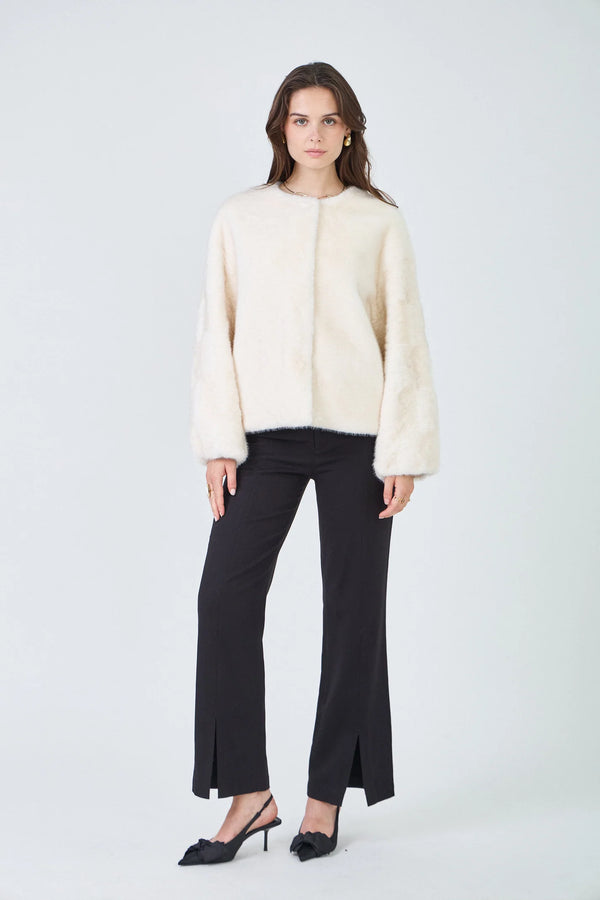 Colette Faux Fur Jacket سترة من الفرو الصناعي