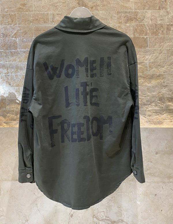 CVA223606-2 Collared Shirt Jacket سترة قميص بياقة