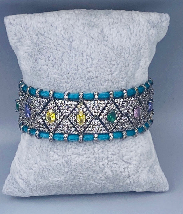 Teal Thread Bracelet - CZBRC168T