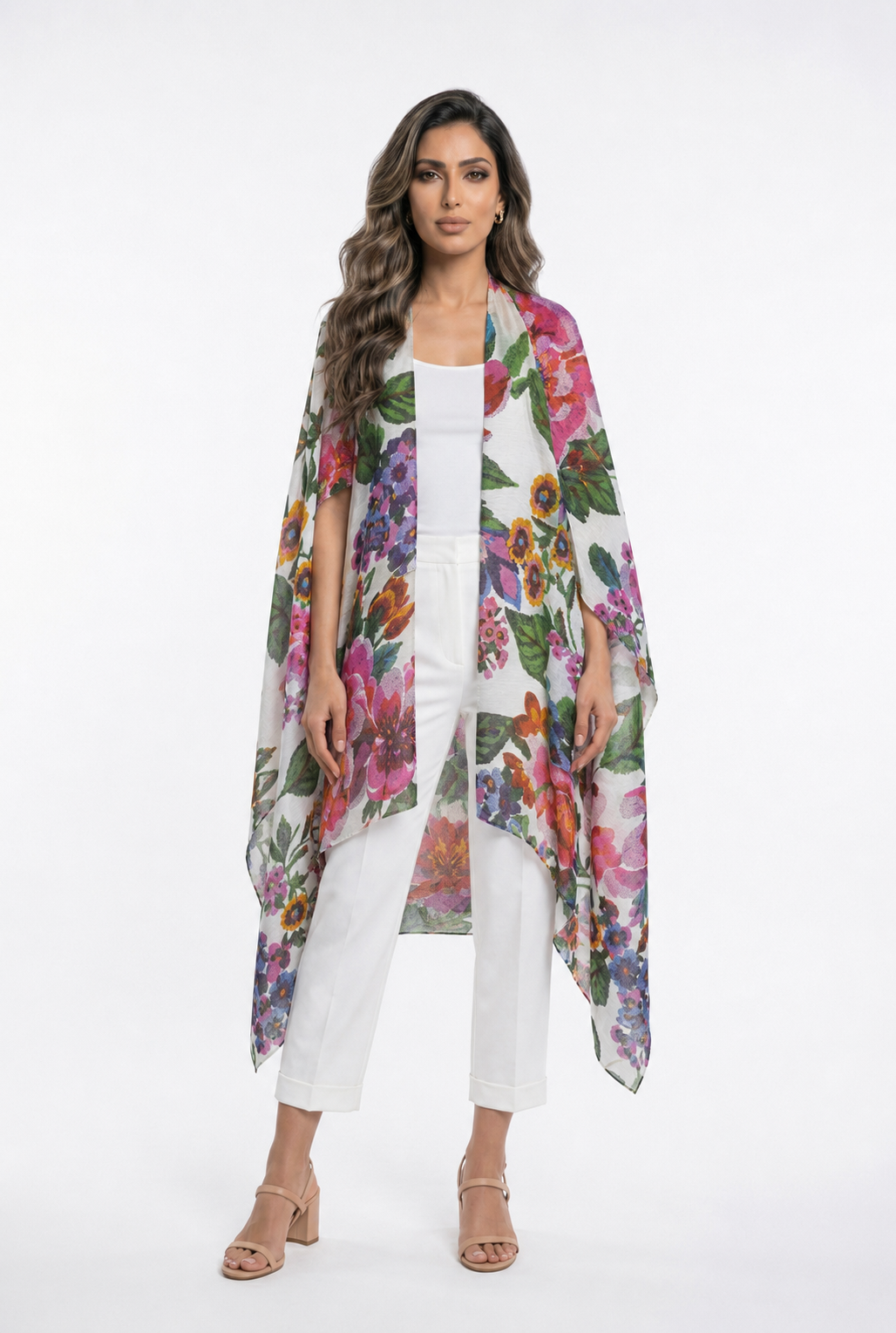67926-1307 Lightweight Floral Scarf