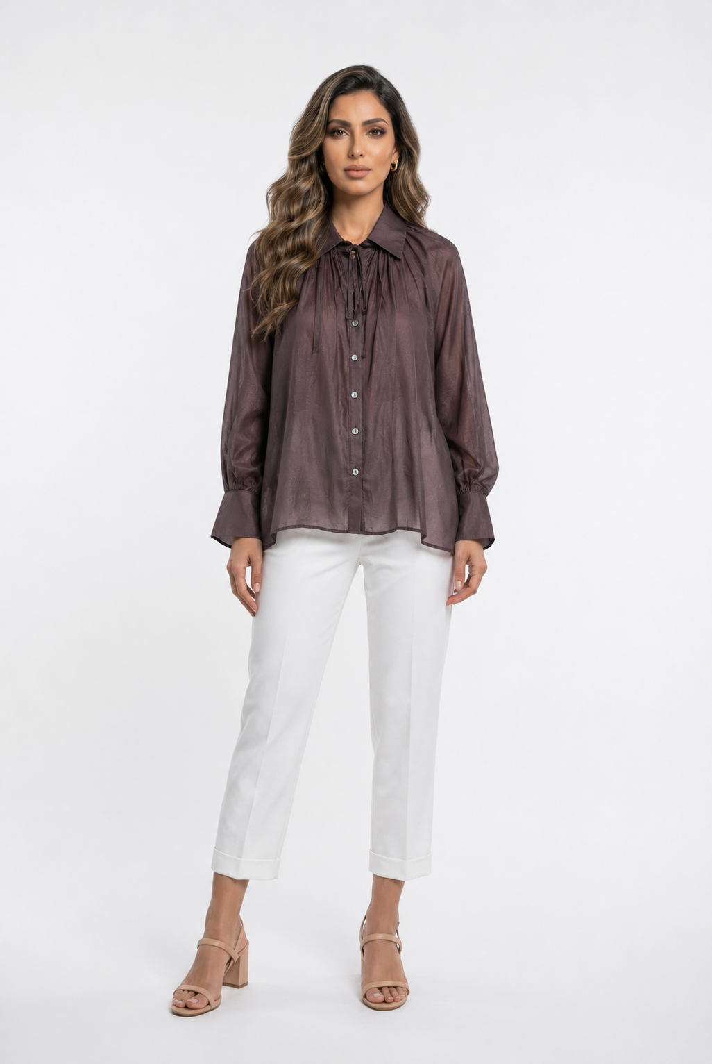 Oversized Sheer Shirt CVACM293