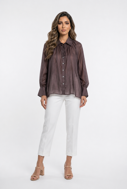 Oversized Sheer Shirt CVACM293