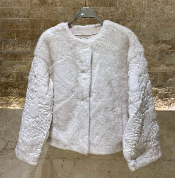 Colette Faux Fur Jacket سترة من الفرو الصناعي