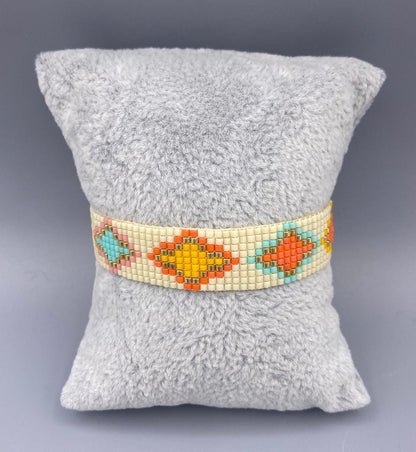 Color Gems B-11316 Braided Thread Bracelet - Brown Loft