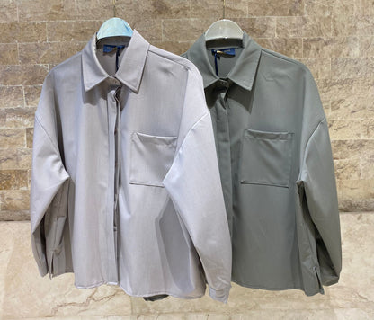 Oversized Pleated Back Shirt DB13890