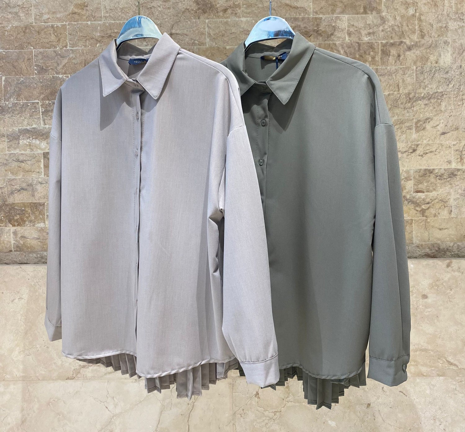 DB90418 Oversized Long Back Shirt