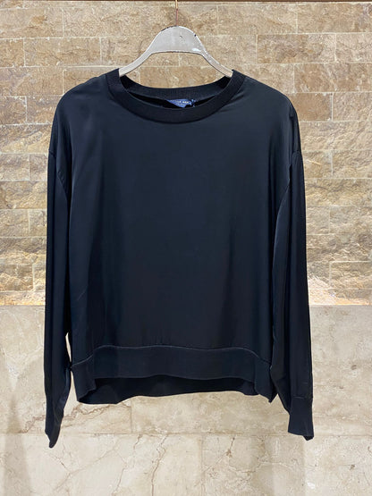 Oversized Satin Top – DB13993VS - Brown Loft