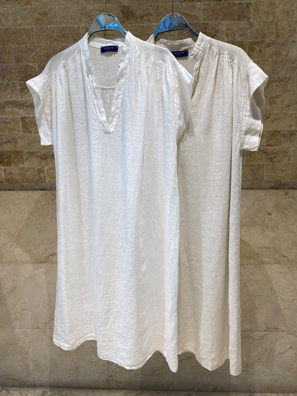 DB15237 Linen Tunic Dress