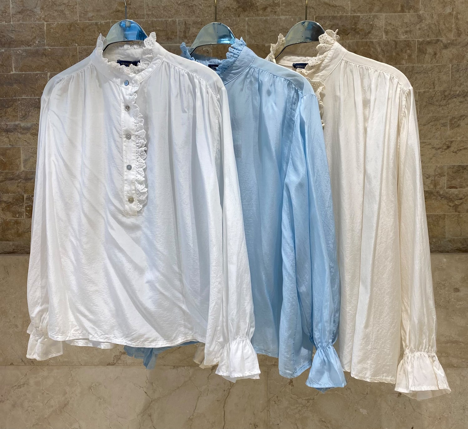 Ruffled Neckline Oversized Top DB3583