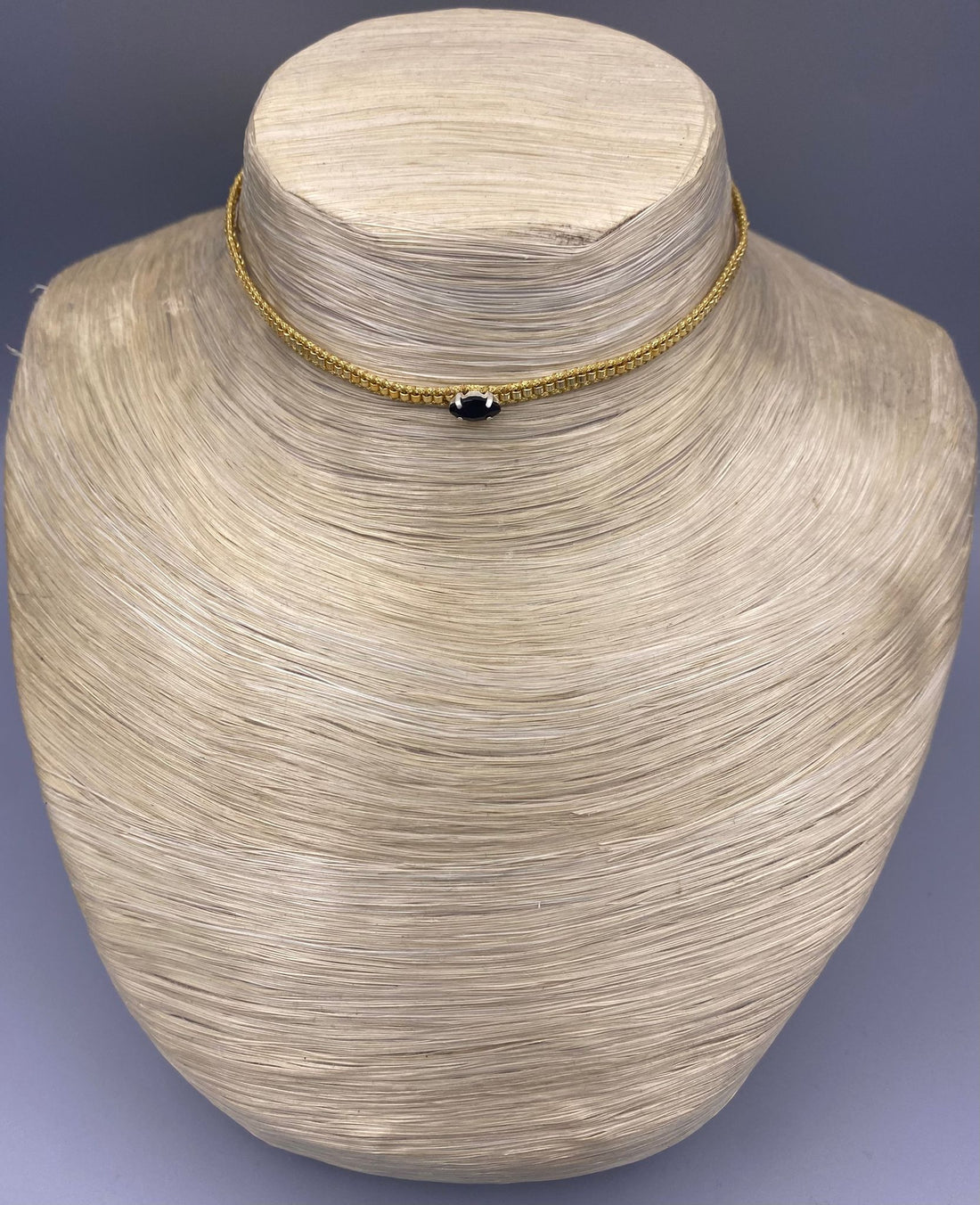 Diamond Eye N-BE Adjustable Japanese Gold Bead Choker - Brown Loft