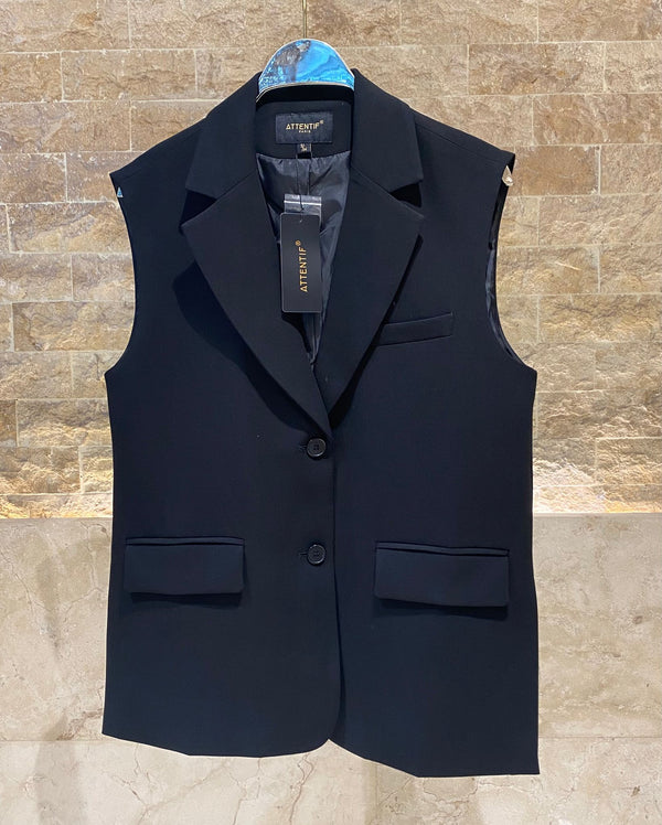 G26012 SET Tailored Vest and Bermuda Short سترة مصممة خصيصًا وشورت برمودا