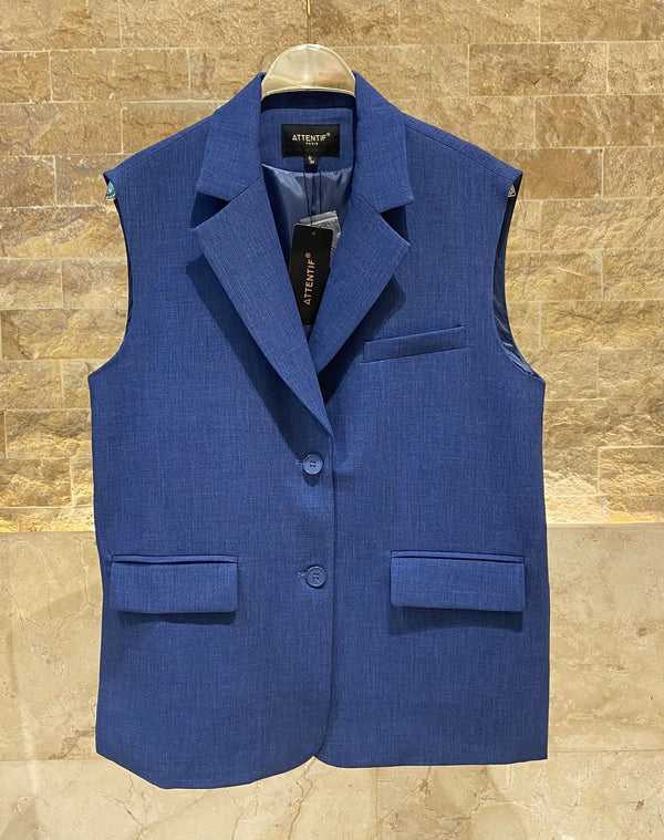 G26012 SET Tailored Vest and Bermuda Short سترة مصممة خصيصًا وشورت برمودا