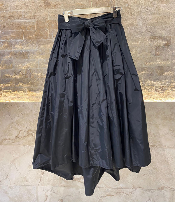 HM7362 Pleated Balloon Long Back Waterproof Skirt تنورة مطوية طويلة الظهر مقاومة للماء