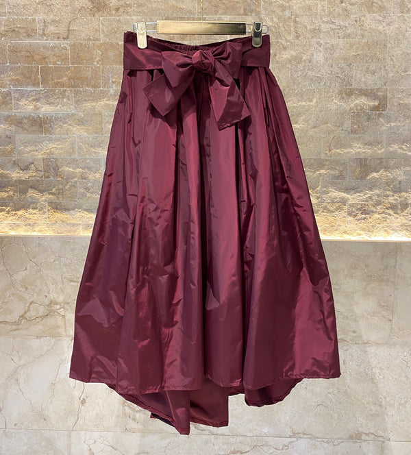 HM7362 Pleated Balloon Long Back Waterproof Skirt تنورة مطوية طويلة الظهر مقاومة للماء