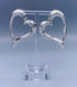 Rustic Big Heart Earrings - KP093