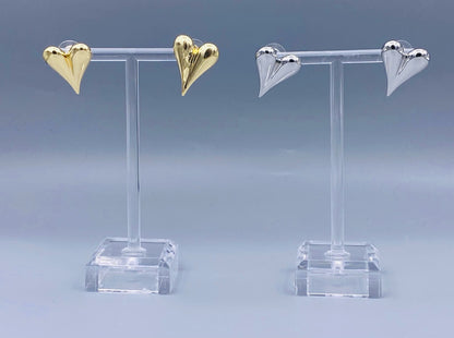 Puffy Heart Earrings - KP004