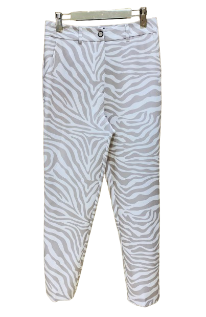 43-5146 (Zebra Print Pants) بنطال بطباعة الحمار الوحشي