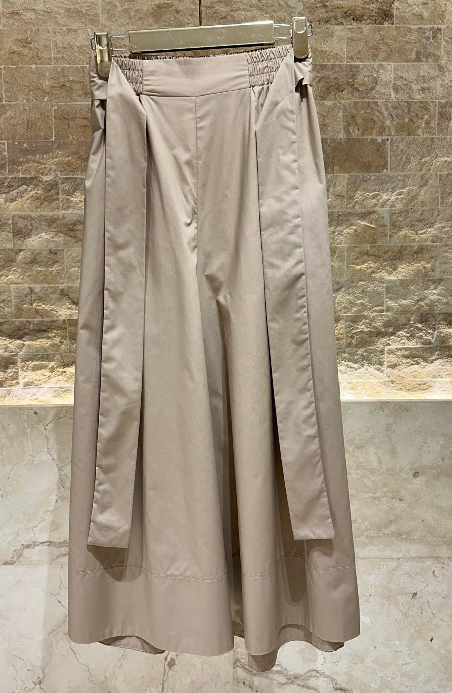 53-5143 Wide Leg Culottes Pants - Brown Loft