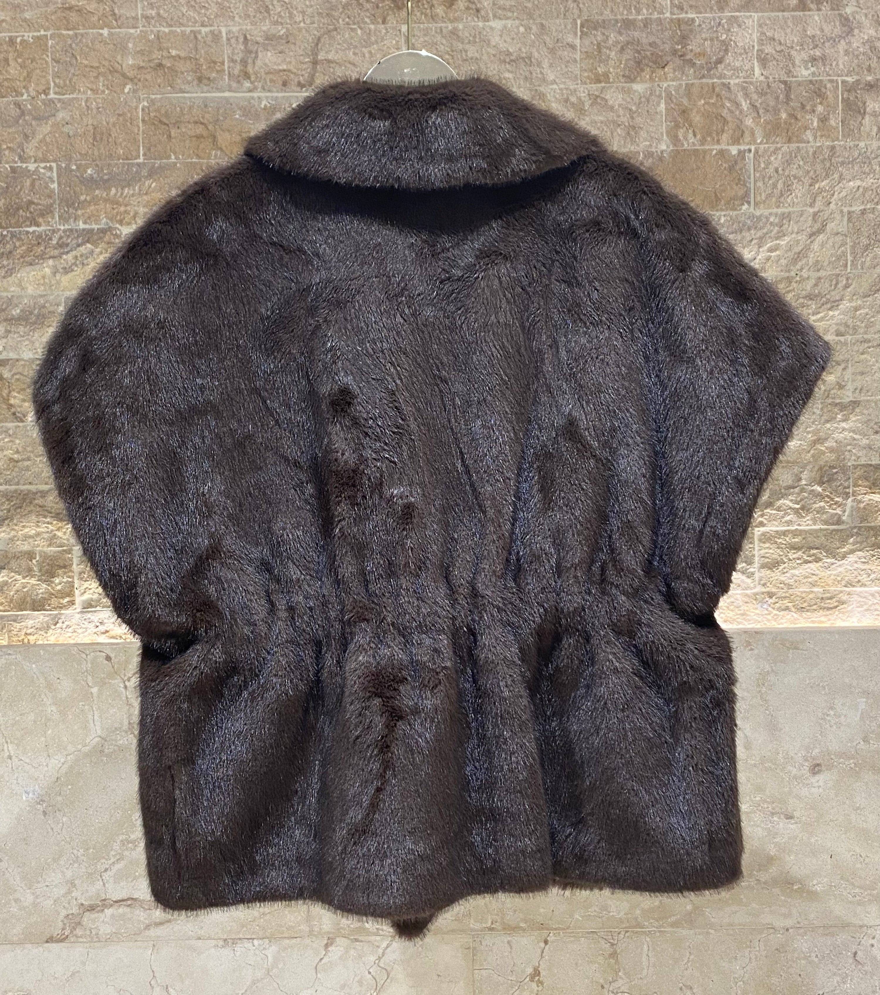 Jackie - Faux Fur Vest - Brown Loft