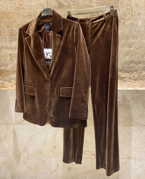 54-1035/5039 Velvet Jacket and Pants سترة وسروال مخملي