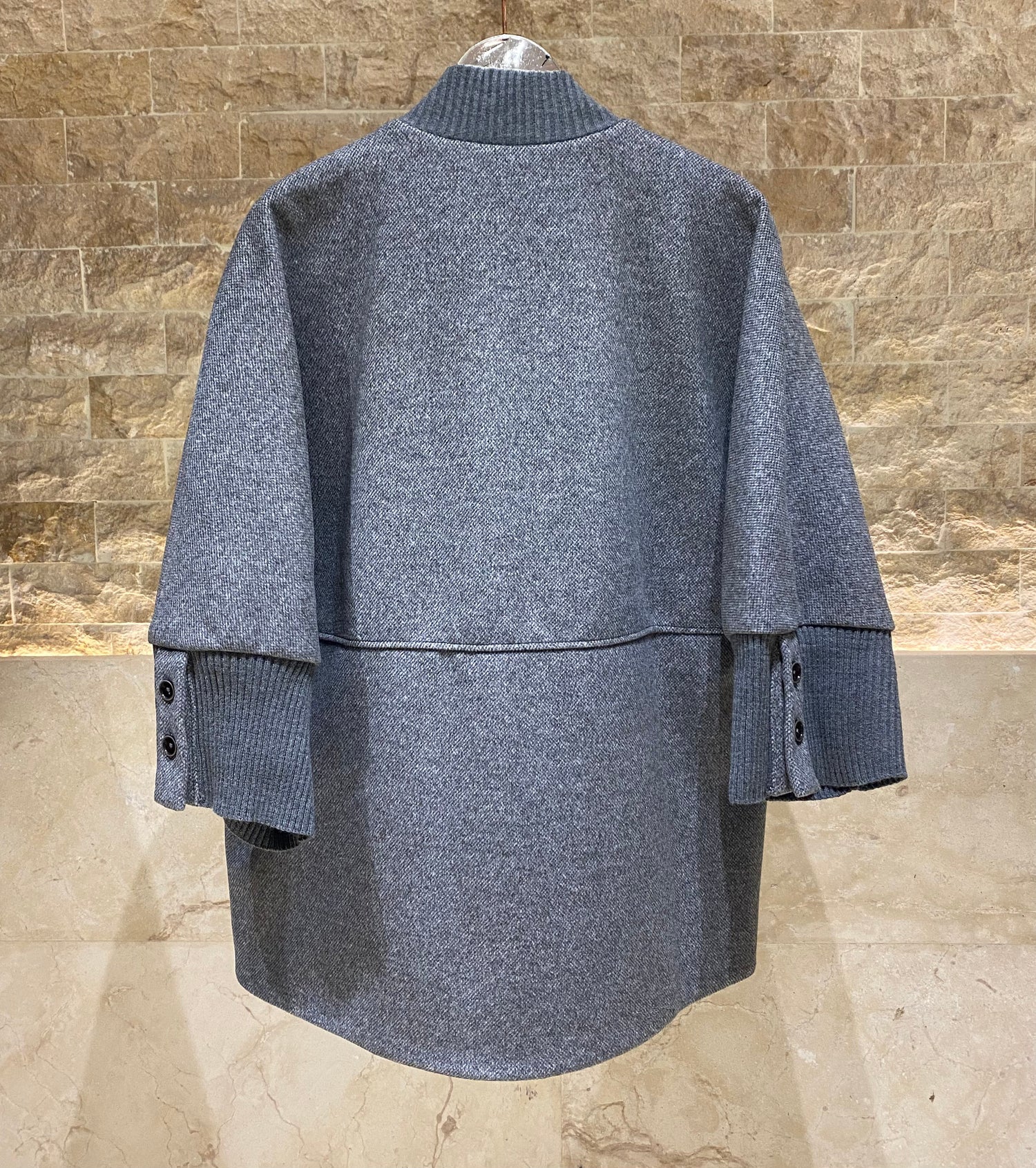 54-9018 Oversized Coat - Brown Loft