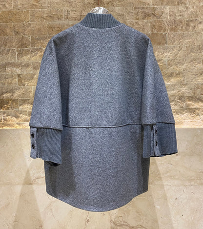 54-9018 Oversized Coat - Brown Loft