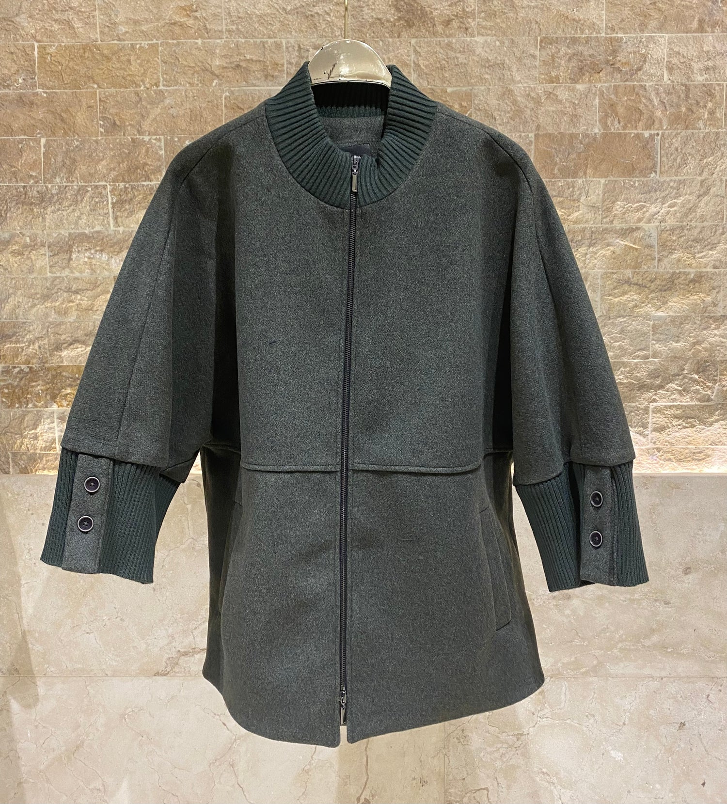 54-9018 Oversized Coat - Brown Loft