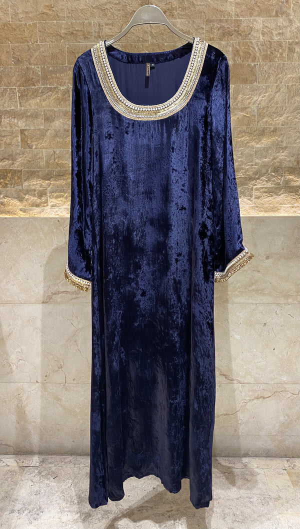 Velvet Pearl Kaftan قفطان مخملي لؤلؤي