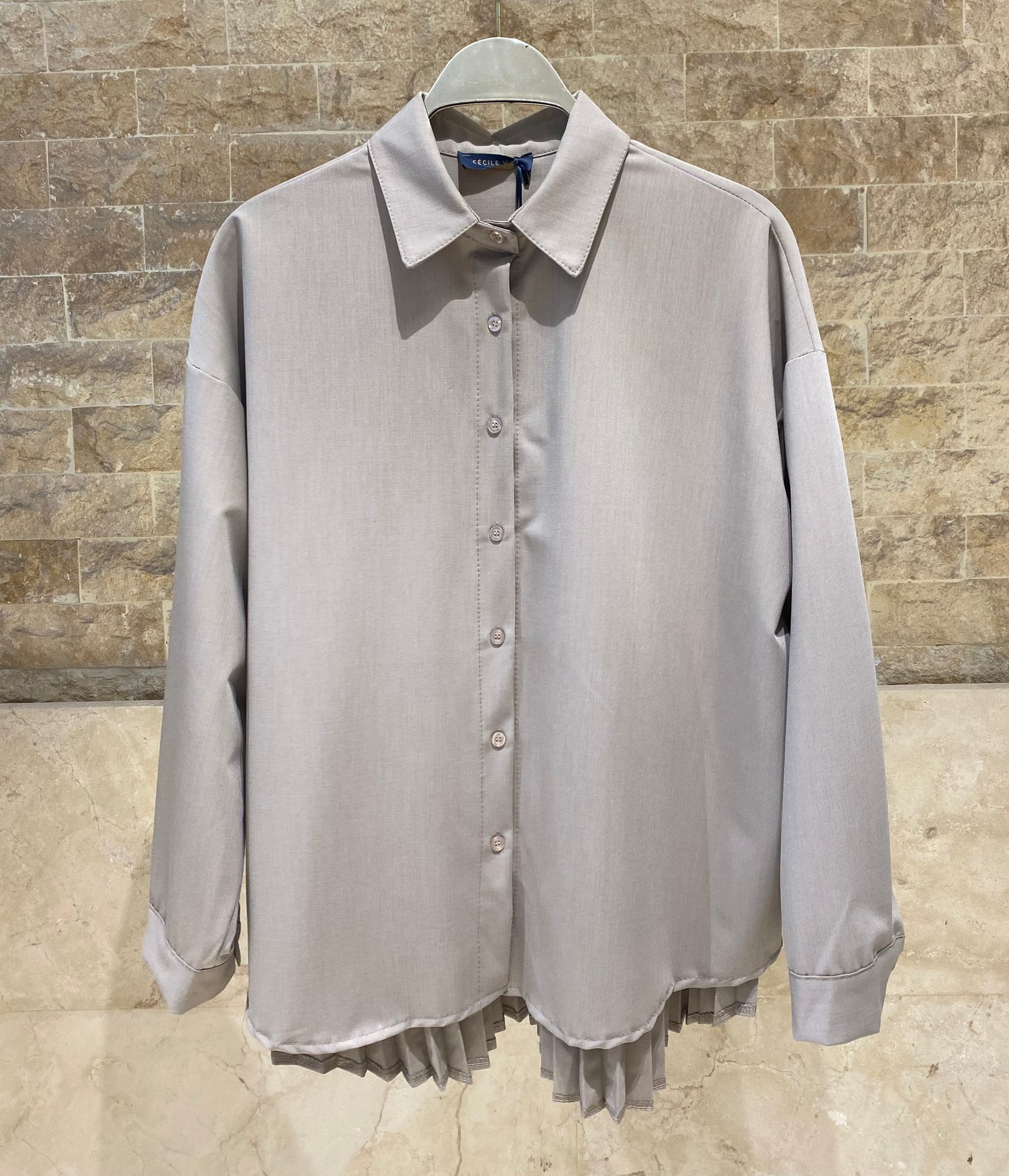 DB90418 Oversized Long Back Shirt