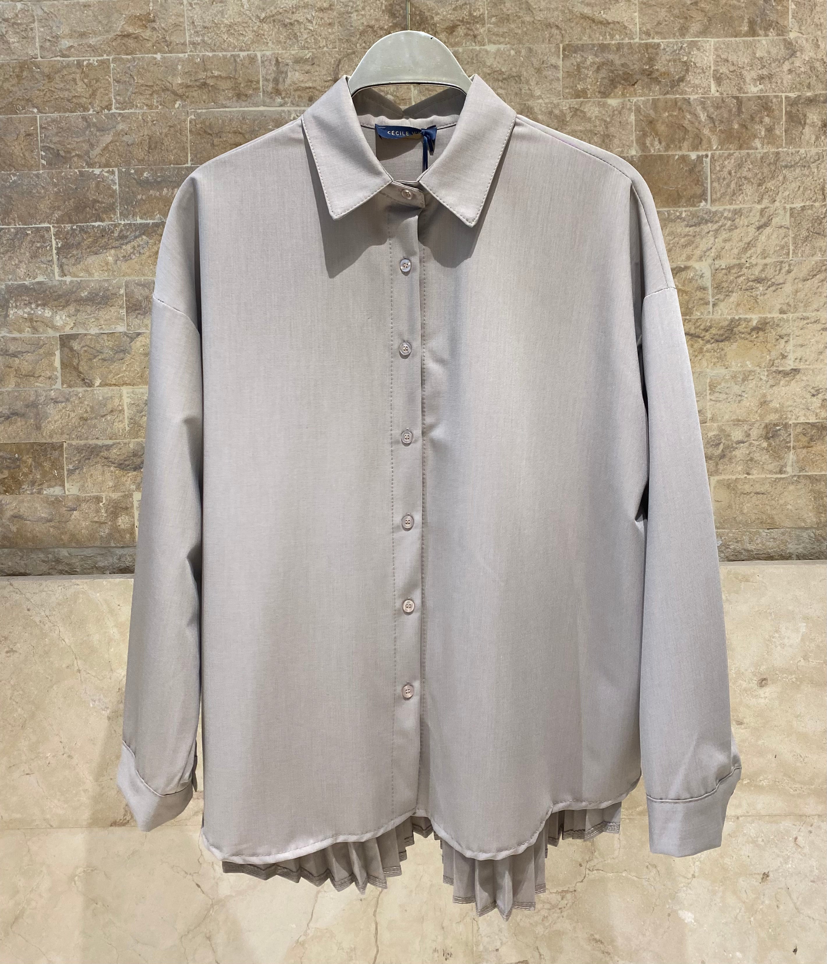 DB90418 Oversized Long Back Shirt