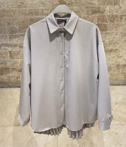DB90418 Oversized Long Back Shirt
