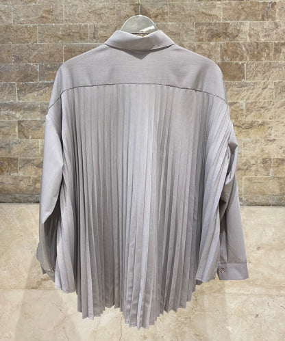 DB90418 Oversized Long Back Shirt