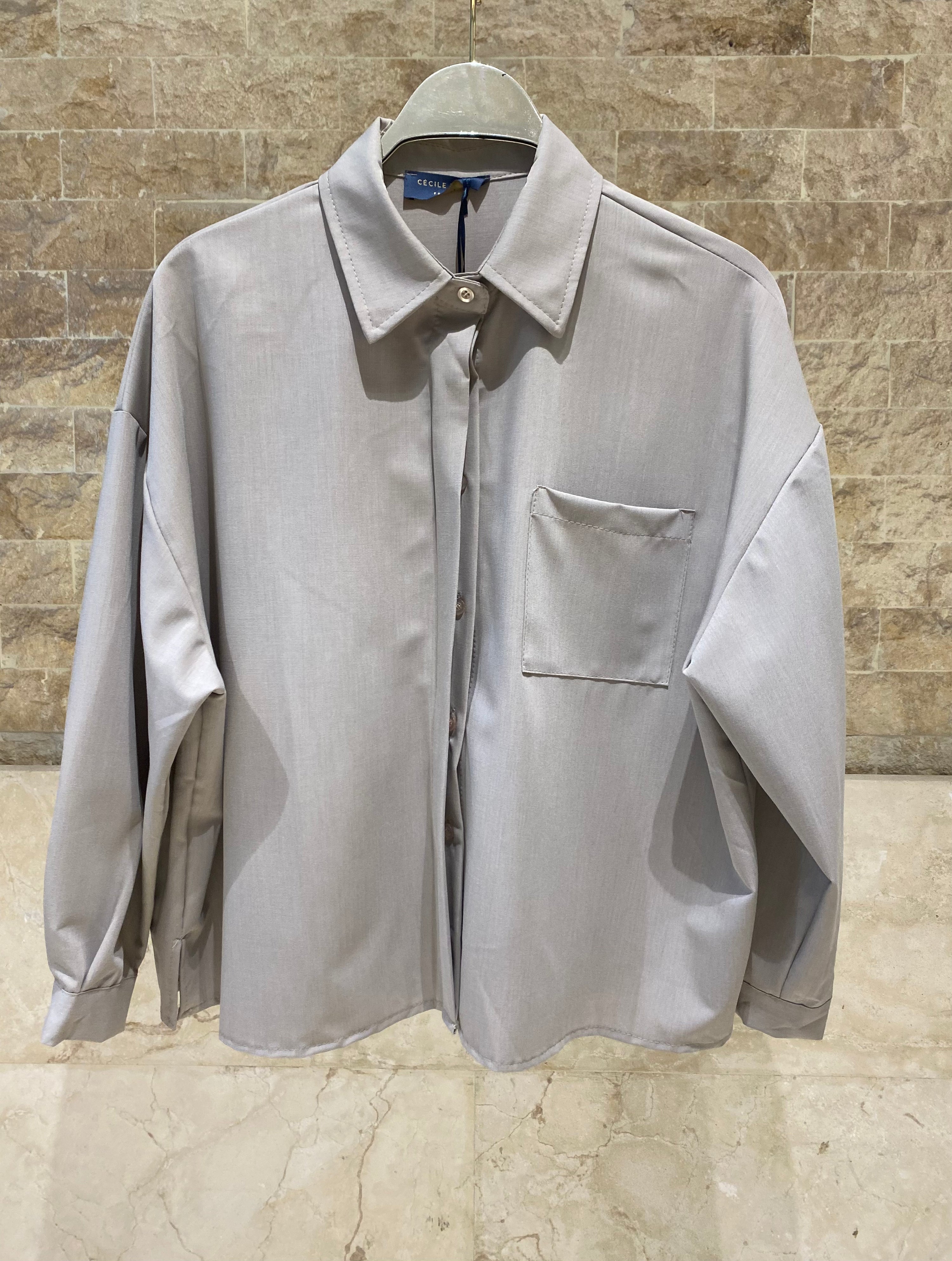 Oversized Pleated Back Shirt DB13890