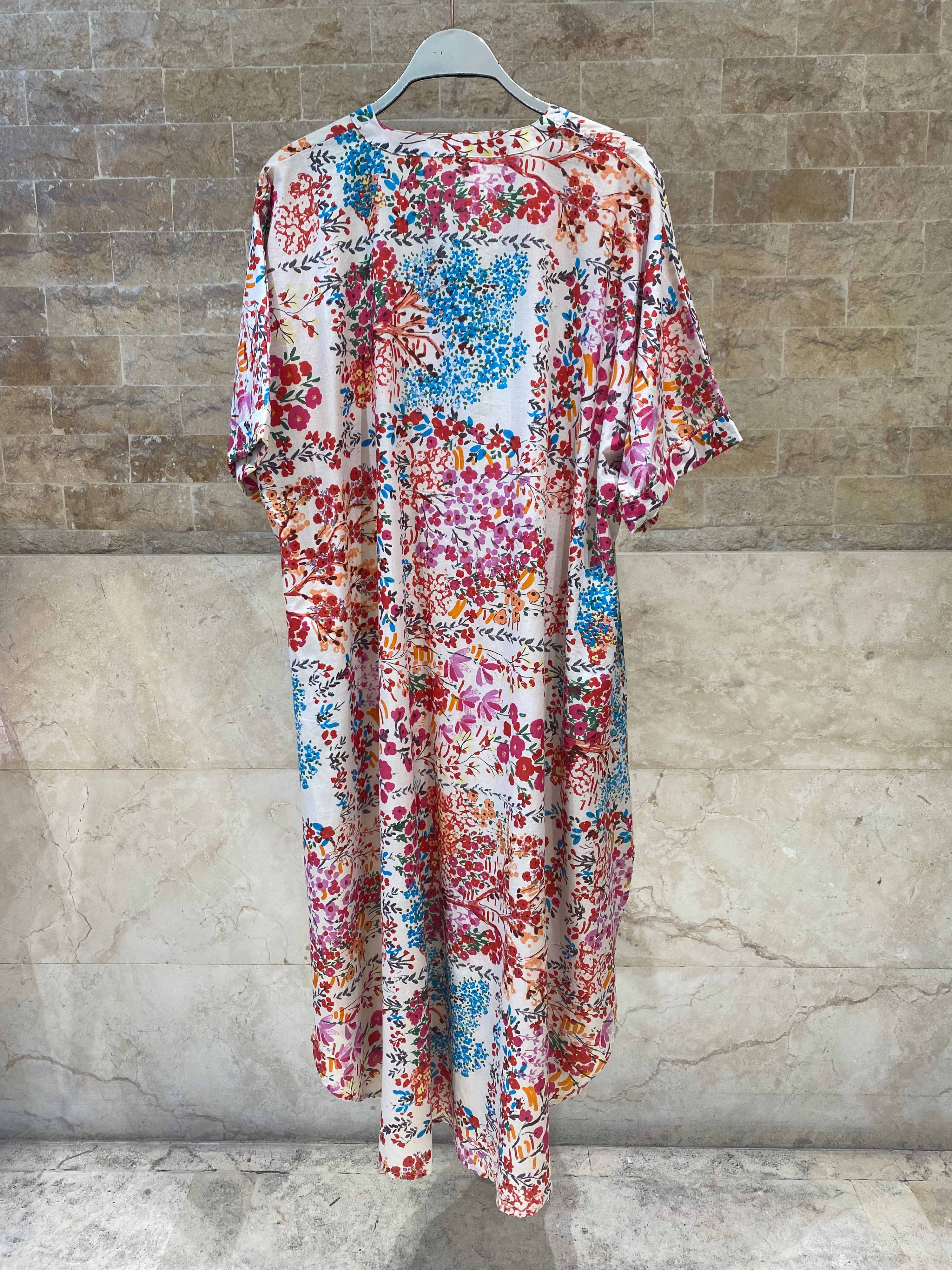 67916-1303 Multicolor Floral Printed Dress