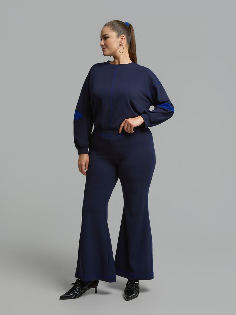 Relaxed Sweatshirt &amp; Flared Pants Set 8601.1026/2044