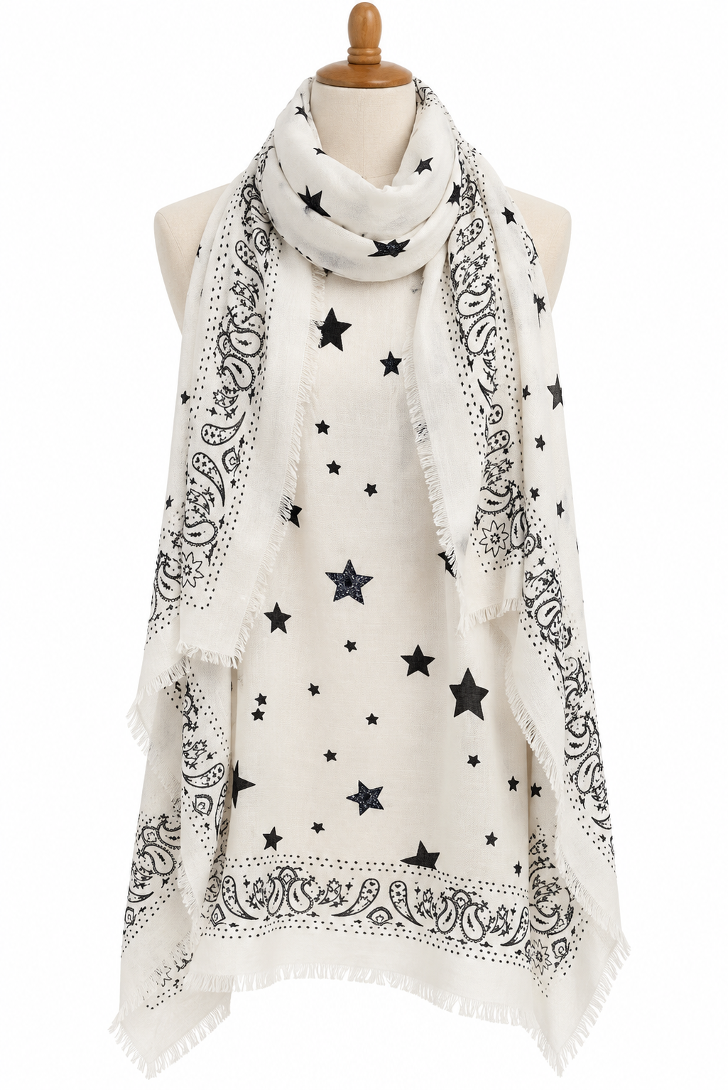 C211036 Square Star Bandana Scarf