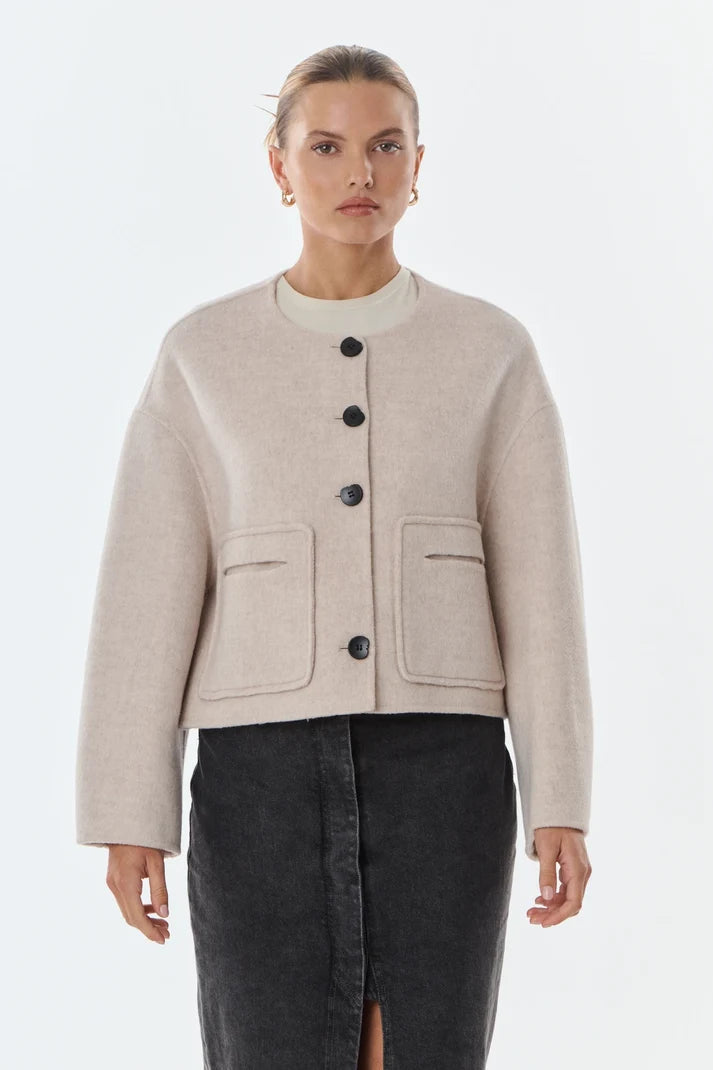 Karen Wool &amp; Cashmere Blend Jacket